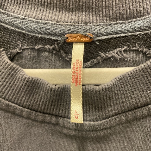 Free People sweatshirt dress size large./ XL oversize tunic babydoll - Picture 6 of 7